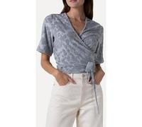 Another Label Bine Toweling Top Short Sleeve Grey Melee Taille: XL | Chemisiers Outlet | Femme | Gris