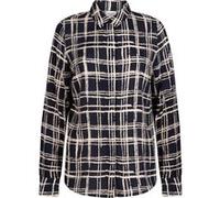 Another Label Dreiser Check Shirt Long Sleeve Night Sky Check Taille: XS | Manches longues Outlet | Femme | Le Noir