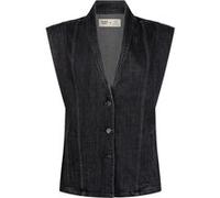 Another Label Unni Denim Vest Dark Grey Taille: S | Vestes sans manches Outlet | Femme | Bleu