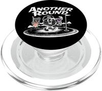 Another Round Funny Golf & Drinking Vintage Golfeur PopSockets PopGrip pour MagSafe