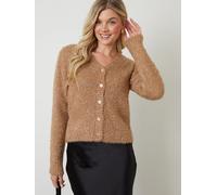 Another Sunday Another Sunday Brown 2-in-1 Sparkle Reversible Cardigan & Jumper