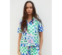 Another Sunday Chemise Another Sunday en satin à carreaux imprimé fleuri Bleu EU 44 (UK 16)