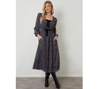 Another Sunday Robe mi-longue Another Sunday Milkmaid avec naud Noir 40