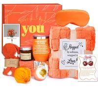 ANOTION Ensemble de cadeaux d'anniversaire pour femme, panier cadeau d'automne pour femme, cadeau unique pour soins personnels, panier cadeau spa relaxant, ensemble de cadeaux pour la Saint-Valentin