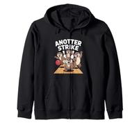 Anotter Strike Jeu de jeux de mots loutres Sweat à Capuche