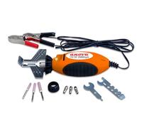 ANOVA Affûteuse de chaînes 85 W, 12 V, 50 Hz, 0,5 kg, pas de chaîne 1/4, .325, 3/8, 3/8 BP, .404, 3/4 pour affûtage de chaînes de tronçonneuse et entretien des lames, design fonctionnel