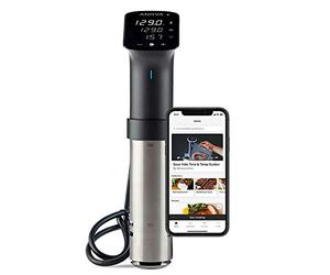 Anova Precision Cooker Pro AN600-EU00 WiFi, Precision® Cooker Pro, 1200 watts, prise de type C incluse pour une utilisation en UE, noir et argenté