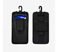 ANPNELEC Sac banane pour téléphone portable - Sac banane tactique - Sac à dos suspendu pour iPhone 16 Pro/15/16e/12/12 mini/14/11/13/Samsung A54/A53 - Noir