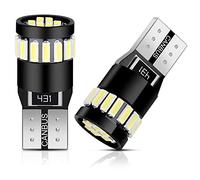 Anpro 10PCS T10 LED Ampoules de Voiture 21 LEDs 6000K Lumière Blanc Froid,Lampe Canbus Sans Erreur W5W T10 194 168 2825 158 175 pour Lampes de Lecture,Dôme,Feux,Coffre,Plaque d'immatriculation