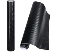 Anpro 2PCS 3D Film Autocollant Adhésif Vinyle En Fibre de Carbone Chaque Rouleau de 1.52m x 0.3m Pour Voiture,Ordinateu