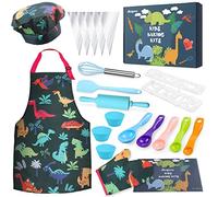 Anpro Ensembles de Cuisine et de pâtisserie Jeux de rôle de Chef pour Enfants de 3 à 7 Ans, Tabliers de Petite Fille sur Mesure, Chapeaux de Chef, Ensembles de Costumes