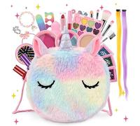 Anpro Maquillage Enfant Jouet Filles, Lavable Coffret, Malette Maquillage Enfant Non Toxique, Cadeau de Noël Anniversaire pour Fille 3 Ans et Plus