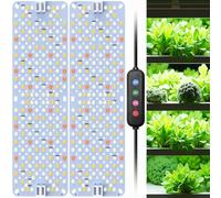 ANPSSSEN 2Pack Lampes LED Horticoles, Lumière de Croissance à Spectre Complet pour Plantes d’Intérieur, Minuterie Automatique 4/8/12H, Éclairage de Culture pour Semis, Croissance et Floraison