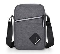 ANPTER Sac à bandoulière pour homme petit sac à bandoulière léger mini sac à bandoulière unisexe pour le travail, l'école, les voyages, l'utilisation quotidienne, Gris Sac à bandoulière Sac pour homme