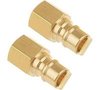 ANPTGHT Lot de 2 adaptateurs de raccord rapide en laiton propane femelle de 0,9 m NPT pour tuyau de gaz naturel pour camping-car et barbecue