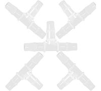 ANPTGHT Lot de 5 raccords en T de 9,5 mm à cannelure égale à 3 voies pour tuyau d'arrosage