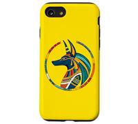 Anpu Anubis coloré - Chien égyptien Dieu des Morts Anubis Coque pour iPhone SE (2020) / 7/8