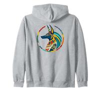 Anpu Anubis coloré - Chien égyptien Dieu des Morts Anubis Sweat à Capuche