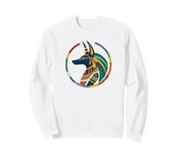 Anpu Anubis coloré - Chien égyptien Dieu des Morts Anubis Sweatshirt