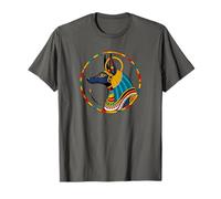 Anpu Anubis coloré - Chien égyptien Dieu des Morts Anubis T-Shirt