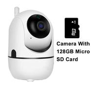 Anpviz 1080P Mini caméra PTZ Wifi Intérieur Smart Baby Monitor Mini caméra IP sans fil Prise en charge 5G Wifi Suivi automatique YIIOT App View, caméra avec 128 Go