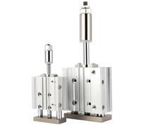 ANQECAJH Cylindre à trois axes avec barre de guidage et course réglable, série MGPMJ, 12/16/20/25 x 32 x 40 x 50-20/30 x C8 (Stroke 40-30mm-XC8,Bore 40mm)