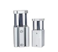 ANQECAJH Cylindre pneumatique fin TACQ20-5/10/15/20/25/30/35/40/45/50/75, à trois axes et trois tiges avec piston de guidage, 1 unité (Stroke 30 mm, TACQ20 (Bore 20 mm)