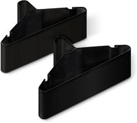 ANQI Cintres en plastique, format adulte, noir, lot de 50