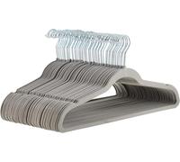 ANQI Lot de 50 cintres en velours antidérapants - Gris/argent