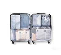 ANQI Lot de 7 sacs organiseurs de voyage pour valise cabine - Gris