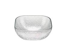 ANQKYO Bol en verre carré simplicité moderne couleur unie récipient alimentaire domestique fruits yaourt légumes salade glaces bols à Dessert Pour Cuisine(Transparent Large)