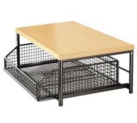 ANQKYO éTagèRe De Rangement pour Plan De Travail Organisateur de comptoir Cuisine avec tiroir et Panier métallique, ustensiles