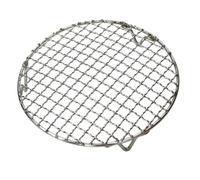 ANQKYO Filet de Barbecue Rond en Acier Inoxydable de 15 à 60 cm avec Pied, Grille de Refroidissement for Barbecue, Support de Barbecue for Camping en Plein air pour Camping(27cm)