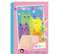 ANQKYO Kit D'Art Rainbow Squeeze Kit d'art à presser arc-en-ciel, créatif, ensemble en papier gratter magique