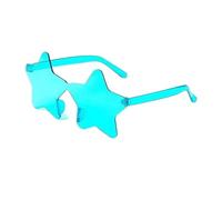 ANQKYO Lot de 20 lunettes de soleil sans bordure en forme d'étoile à cinq branches, couleur bonbon, style hip-hop for l'extérieur Pour FêTe(Color 7)