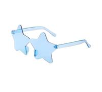 ANQKYO Lot de 20 lunettes de soleil sans bordure en forme d'étoile à cinq branches, couleur bonbon, style hip-hop for l'extérieur Pour FêTe(Color 3)