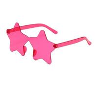 ANQKYO Lot de 20 lunettes de soleil sans monture en forme d'étoile for soirée disco, for enterrement de vie de jeune fille, accessoire photo d'extérieur Pour FêTe(Rose red)