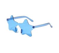 ANQKYO Lot de 20 lunettes de soleil sans monture personnalisées, colorées, en forme de boule, couleur bonbon, une seule pièce Pour FêTe(Blue)