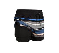 ANQKYO Short de Bain for Homme Short de Sport à séchage Rapide for Homme for Le Fitness, Le Basket-Ball et la Course à Pied en été pour Surf Natation(Black,M)