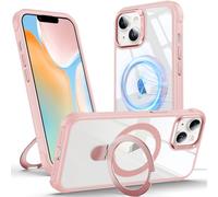 Anqrp 360° One Piece Case for iPhone 14, with Swivel Magnetic Ring Holder, Compatible with MagSafe, Anti-Shock Mil Matte Case for iPhone 14 6.1 inch