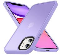 Anqrp Coque carrée pour iPhone 11 de 6,1", en Silicone Super Doux, translucide Mat, Compatible avec iPhone 11 de 6,1", Violet