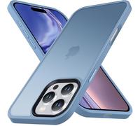 Anqrp Coque conçue pour iPhone 16 Pro, Prend en Charge la Charge sans Fil, étui en Silicone Souple, Mince et résistant aux Rayures pour iPhone 16 Pro 6,3 Pouces, Bleu Clair