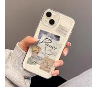 Anqrp Coque tout-en-un avec support à 360° pour iPhone 15 avec anneau de support magnétique rotatif, compatible avec MagSafe, coque de téléphone antichoc de qualité MIL pour iPhone 15, rose vif