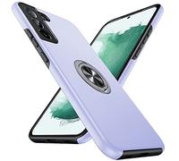 Anqrp Hidden Séries Coque Galaxy S22 5G, [Béquille Intégrée] [Militaire Antichoc] Housse de Support à Anneau Rotatif Protection Multicouche Robuste Coque pour Samsung Galaxy S22, Violet
