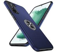Anqrp Hidden Séries Coque Galaxy S22 5G, [Béquille Intégrée] [Militaire Antichoc] Housse de Support à Anneau Rotatif Protection Multicouche Robuste Coque pour Samsung Galaxy S22, Bleu