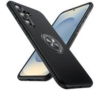 Anqrp Hidden Séries Galaxy S25 Coque, Militaire Antichoc Pivoter la béquille Magnétique Intégrée Protection Multicouche Robuste Coque pour Samsung Galaxy S25, Noir