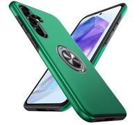 Anqrp Hiddenian Série Coque pour Samsung Galaxy A55, [Support intégré] [Dissipation de la chaleur] Robuste Multicouche Anneau de Protection pour Samsung Galaxy A55 (6,6 pouces), Vert Foncé
