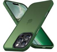 Anqrp Zero Série Coque pour iPhone 16 Pro, [Protection de Qualité Militaire] [Dos Translucide Mat] Étui Housse PC Rigide Résistante aux Chocs, Design élégant Mince Protection Complète Légère, Vert