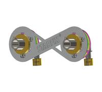 Anquier - Sortie de cloison PER - Sortie de cloison STARFIX 150 PER à sertir Ø 12 - Mâle 3/4" (20/27) coudée réglable