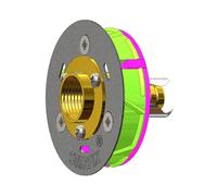 Anquier - Sortie de cloison PER - Sortie de cloison STARFIX MONO PER à sertir Ø 16 - Femelle 1/2" (15/21) droit -